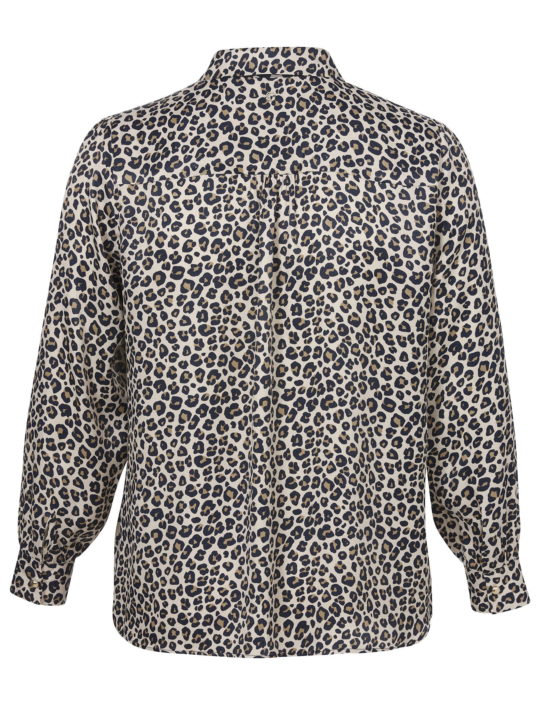 Bluse aus Viskose - 757-camel multicolor - Braun