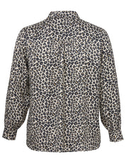 Bluse aus Viskose - 757-camel multicolor - Braun