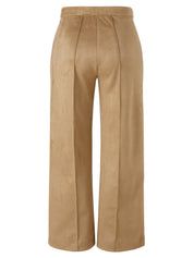 Schlupfhose Wide Leg - 754-camel - Braun