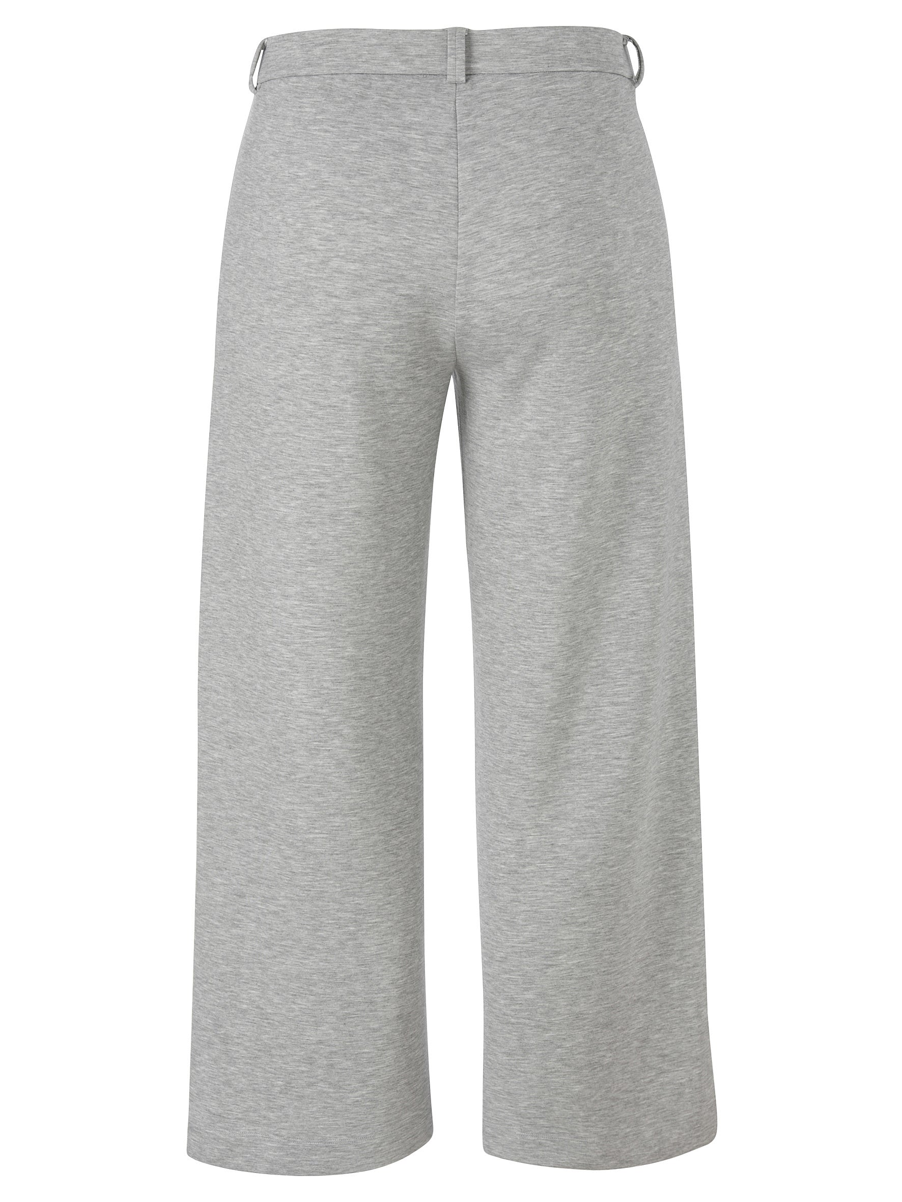 Joggpants Wide Leg - 165954-silver mel /offwhite - Grau