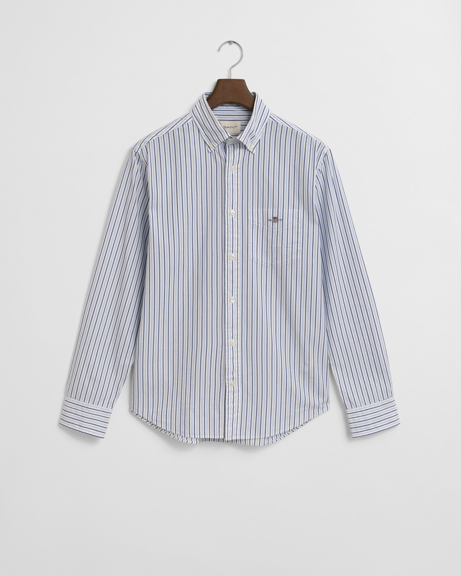 Hemd gestreift Regular Fit - 427-CLEAR SKY - Blau