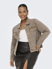 Jeansjacke aus Baumwollmix - Nomad/LEO - Beige