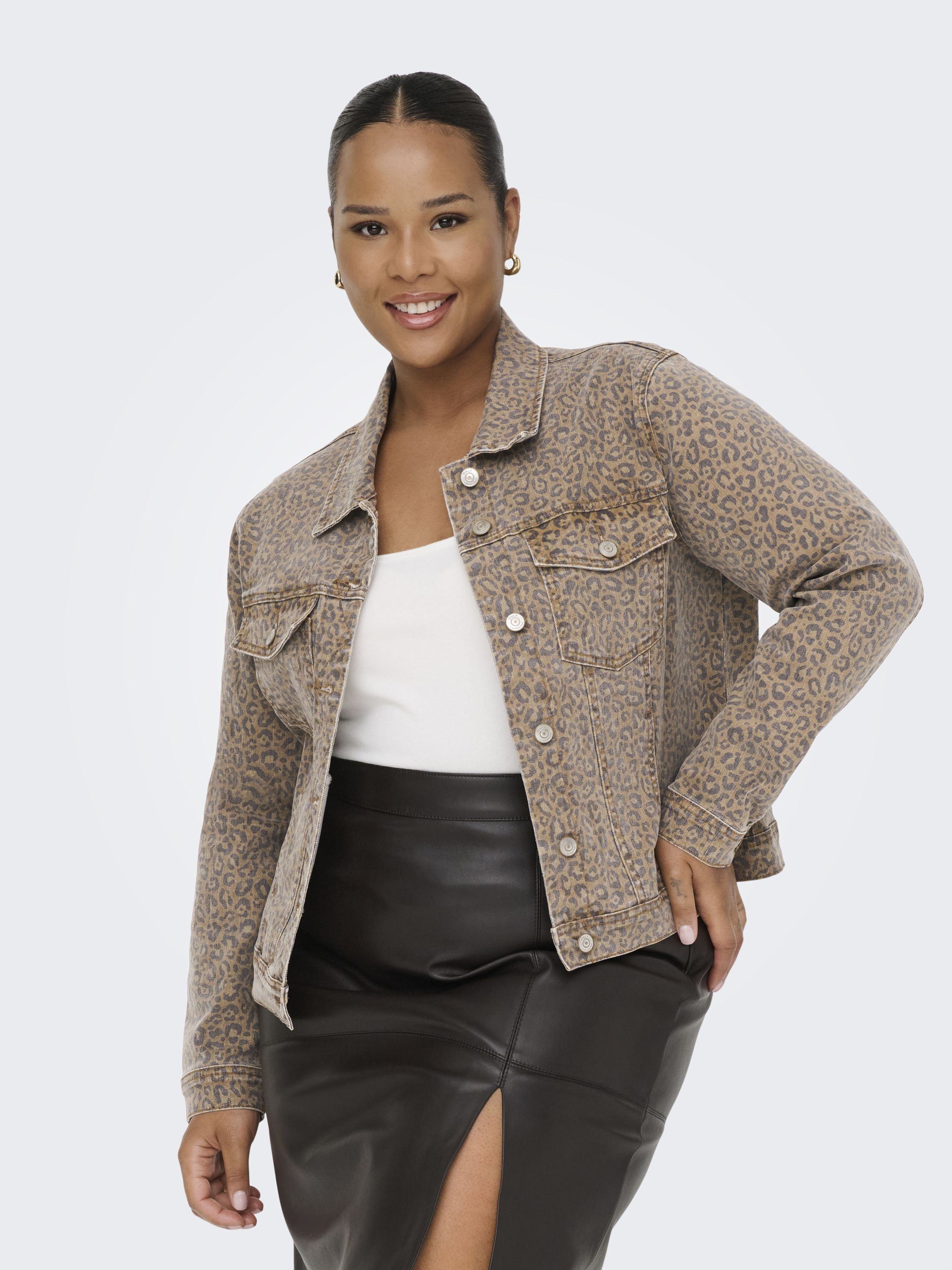Jeansjacke aus Baumwollmix - Nomad/LEO - Beige