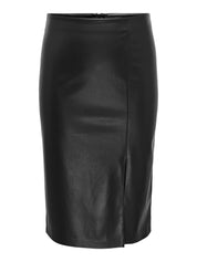 Bleistiftrock Midi - Black - Schwarz
