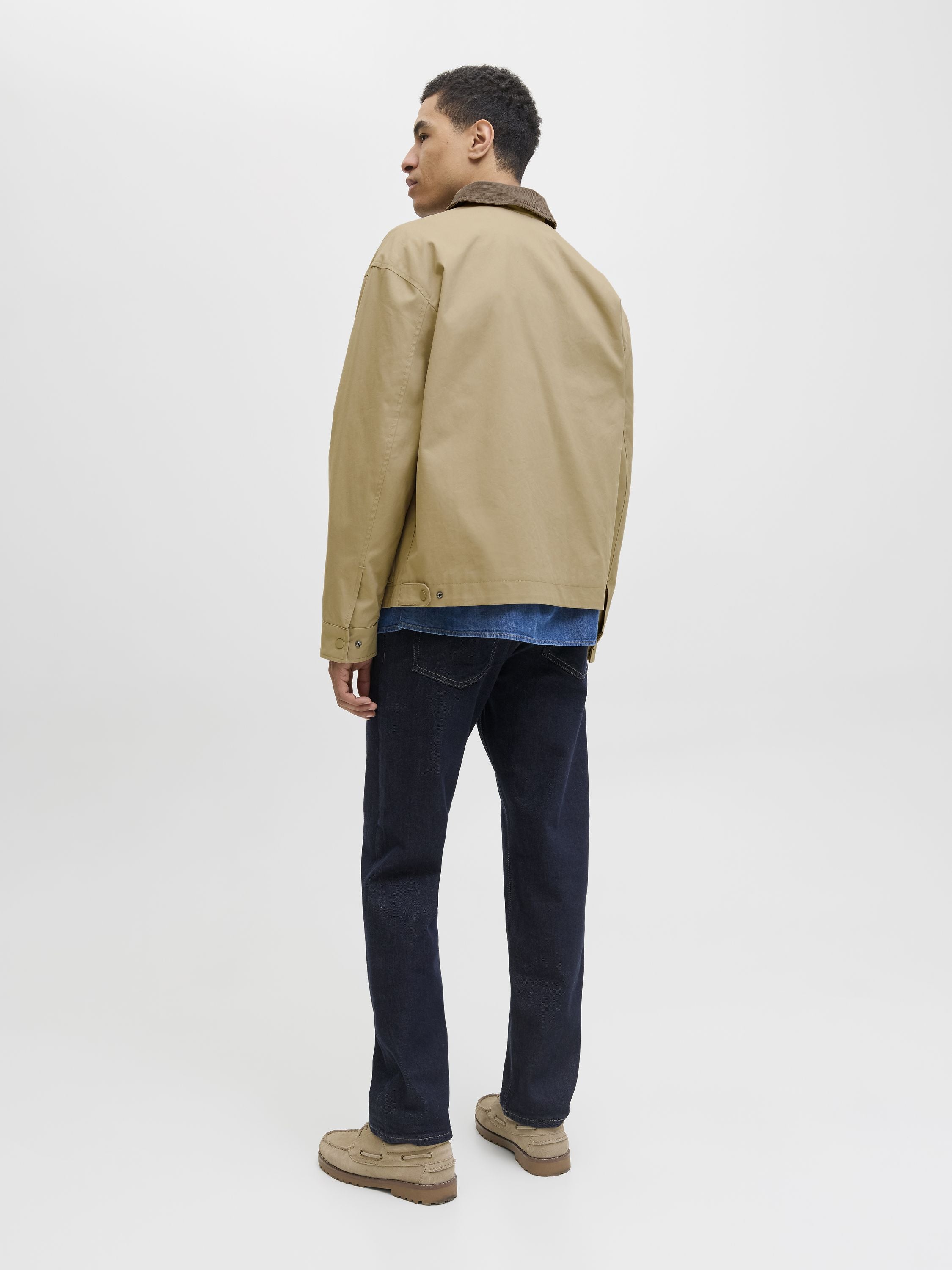Übergangsjacke mit aufliegendem Kragen - Weathered Teak - Beige