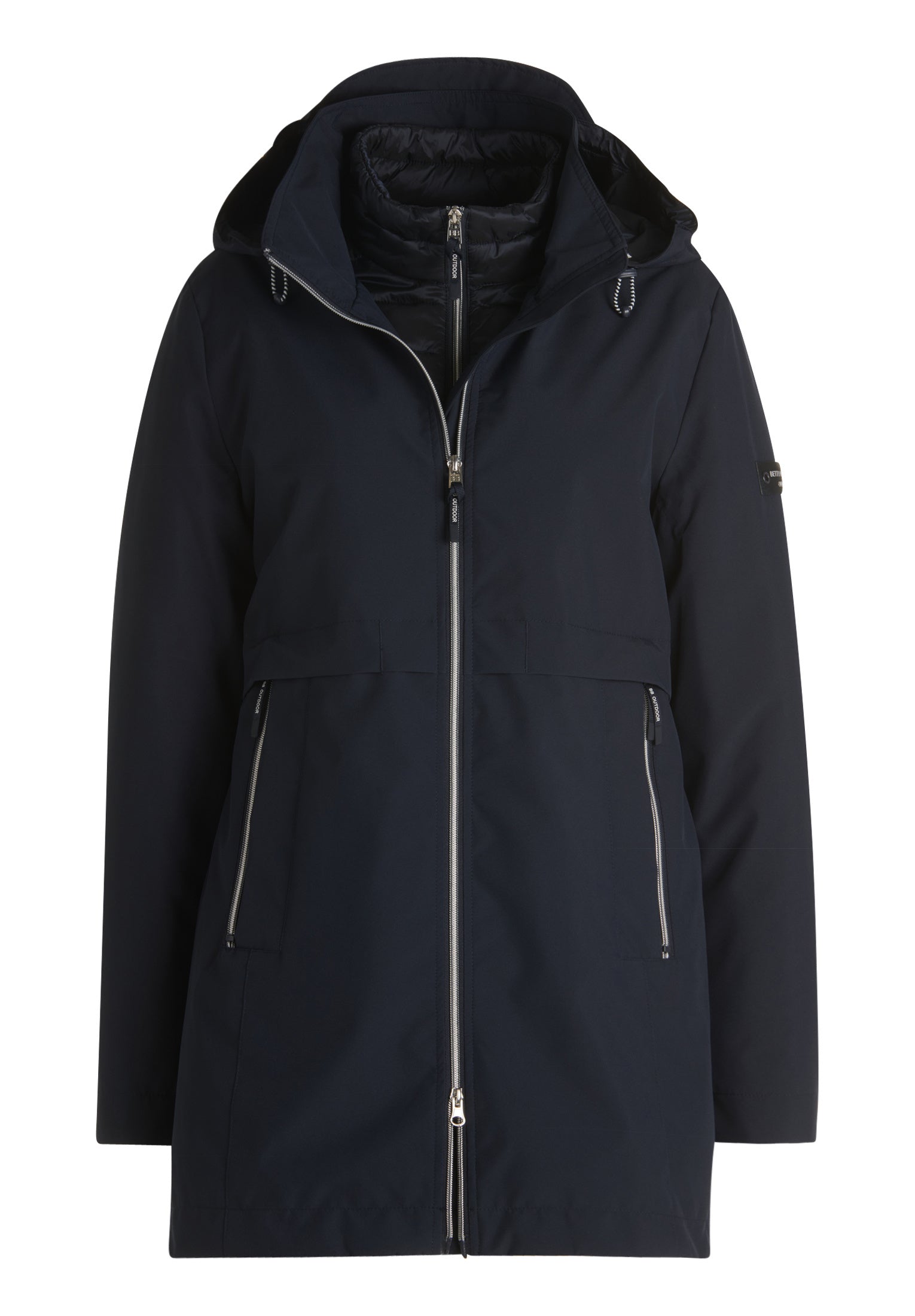 Funktionsjacke 4in1 mit abnehmbarer Kapuze - 8538-Deep Navy - Blau
