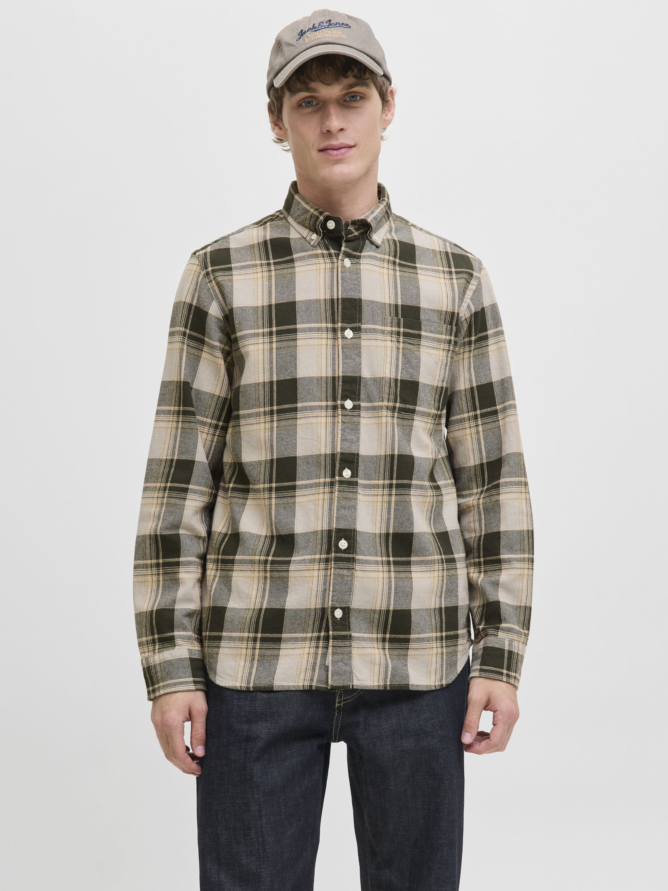 Hemd Regular Fit - Peat - Grau