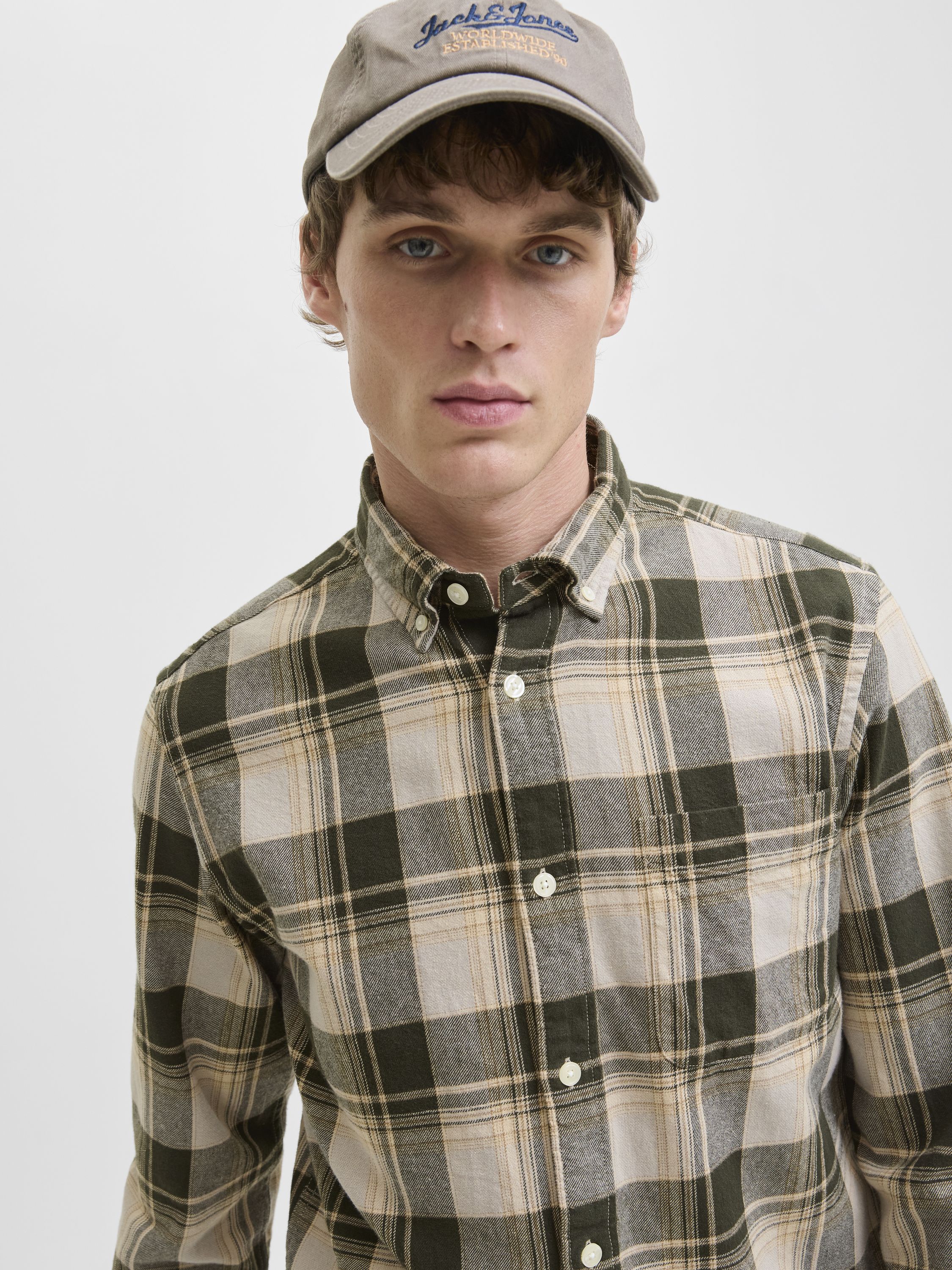 Hemd Regular Fit - Peat - Grau