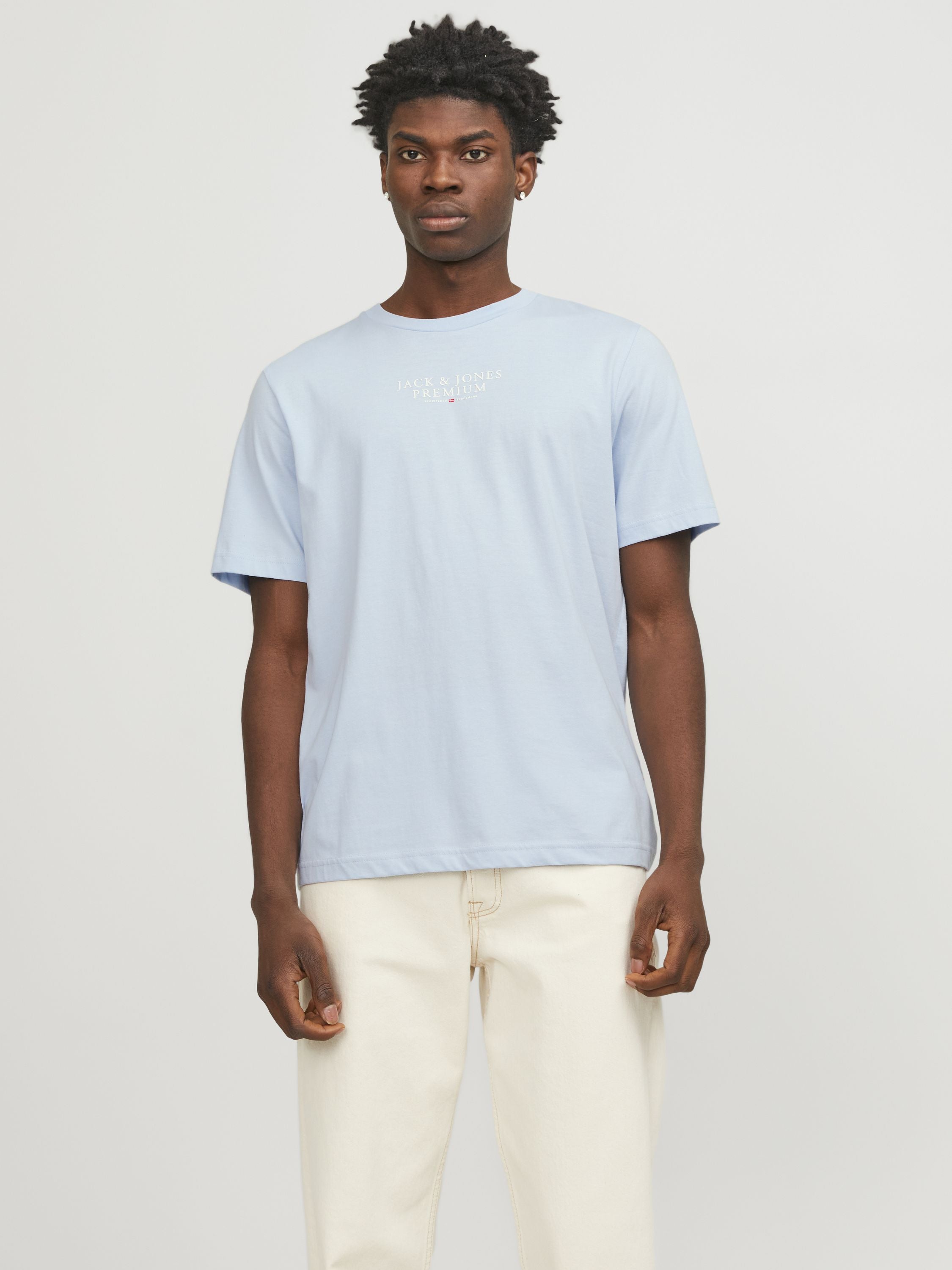 T-Shirt mit Logoprint - Skyway - Blau