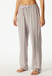 Schlafhose gestreift - 917-multicolor 6 - Rosa