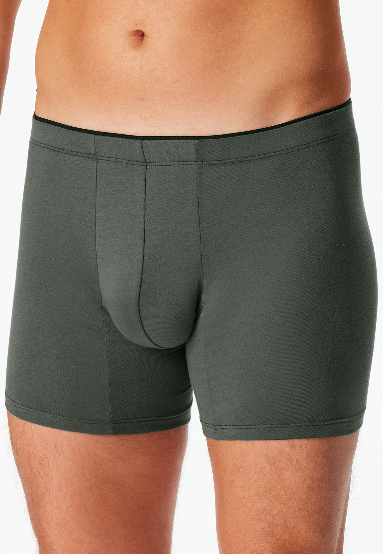 Boxershorts aus Baumwolle - 702-dunkelgrün - Grün