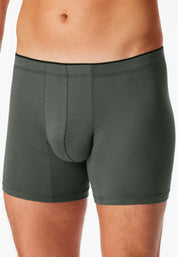 Boxershorts aus Baumwolle - 702-dunkelgrün - Grün