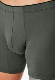 Boxershorts aus Baumwolle - 702-dunkelgrün - Grün
