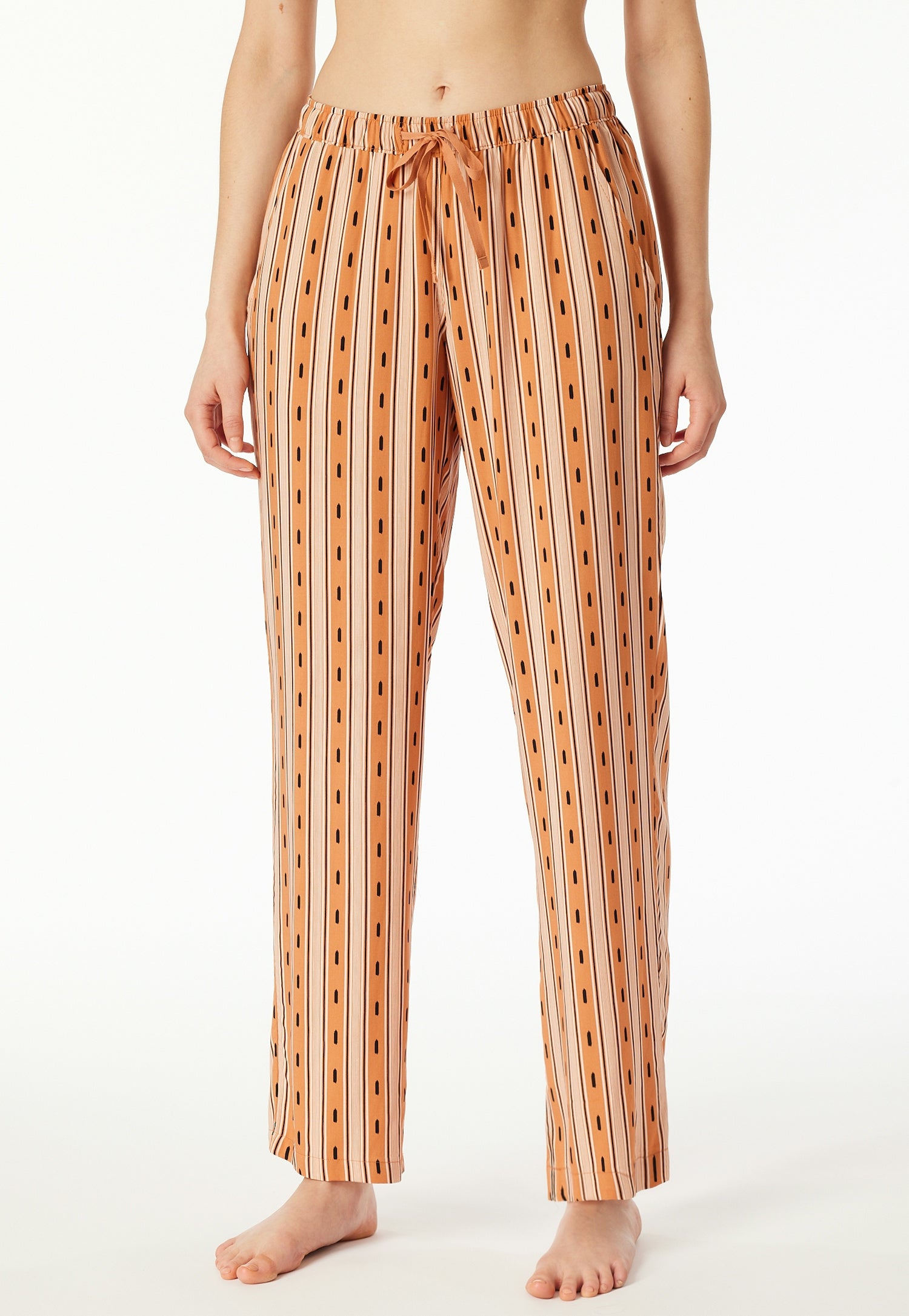 Schlafhose aus Viskose - 915-multicolor 4 - Orange