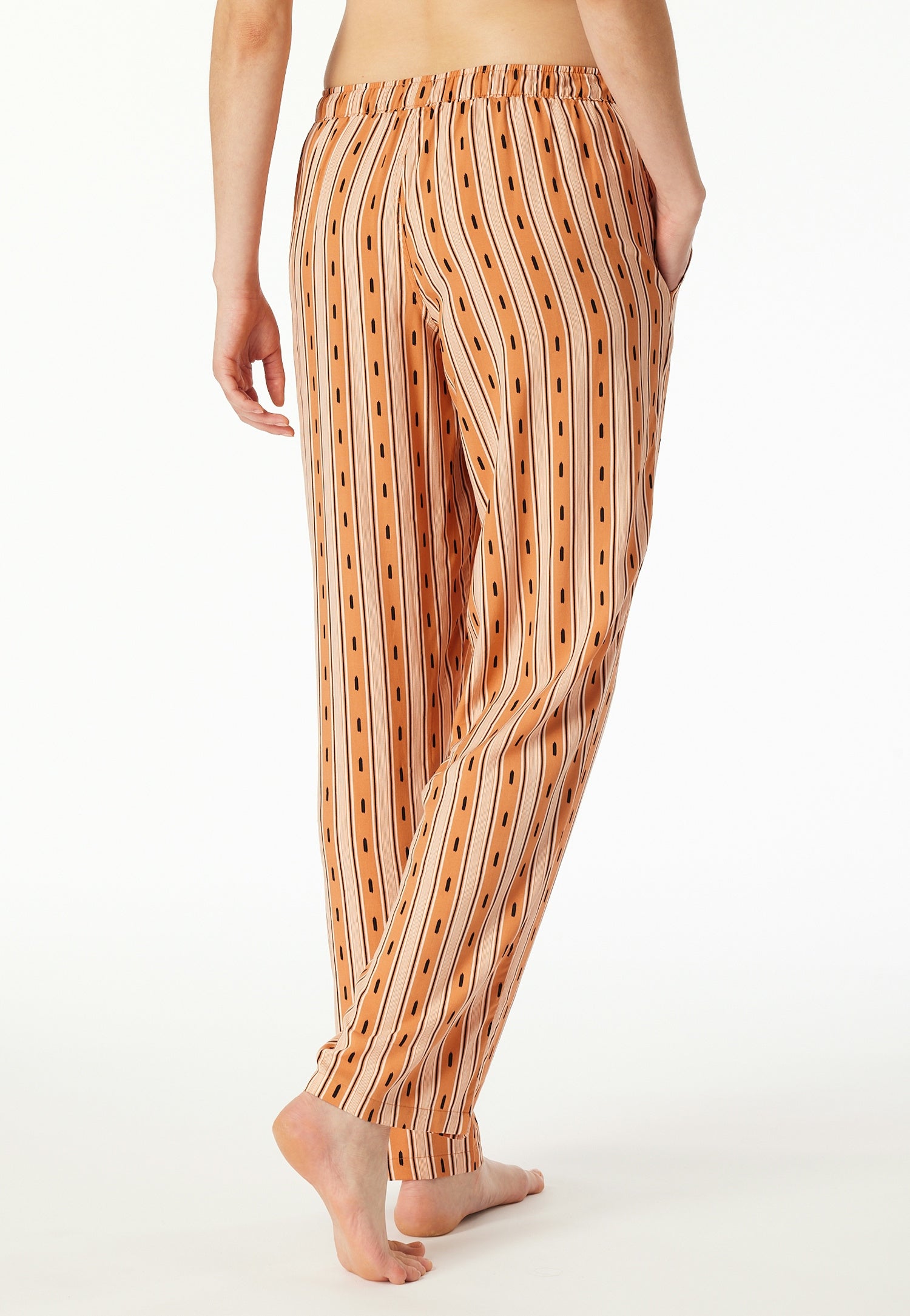 Schlafhose aus Viskose - 915-multicolor 4 - Orange