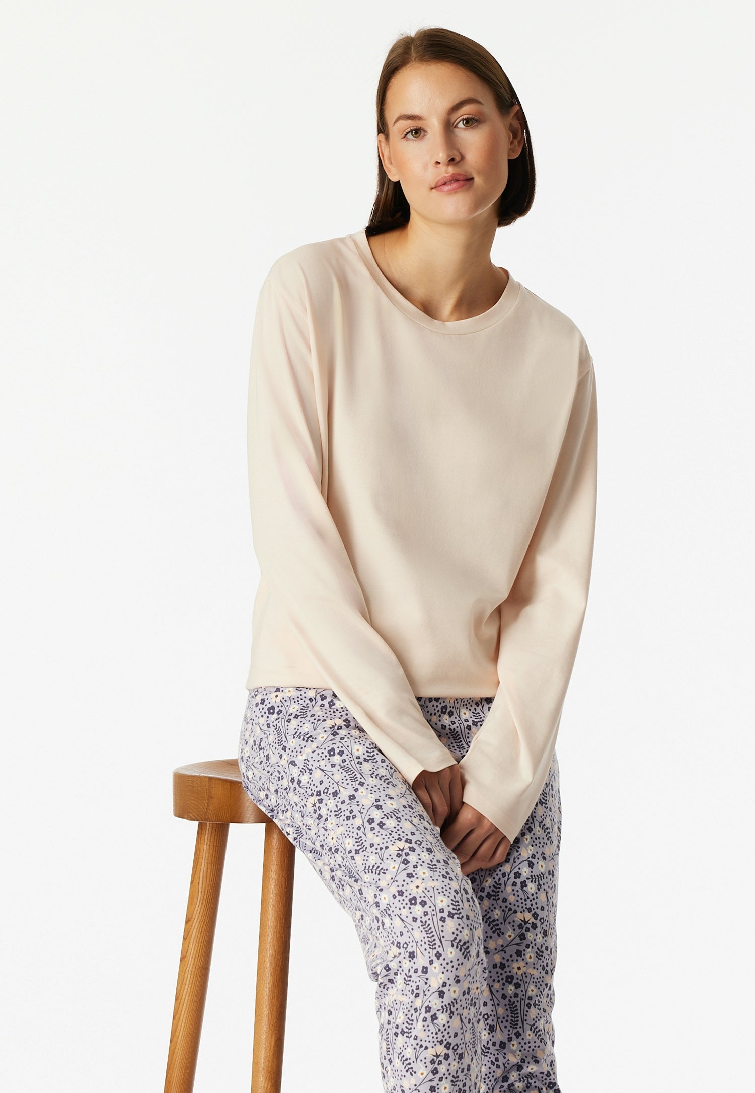 Schlafshirt aus Baumwolle - 404-champagner - Beige
