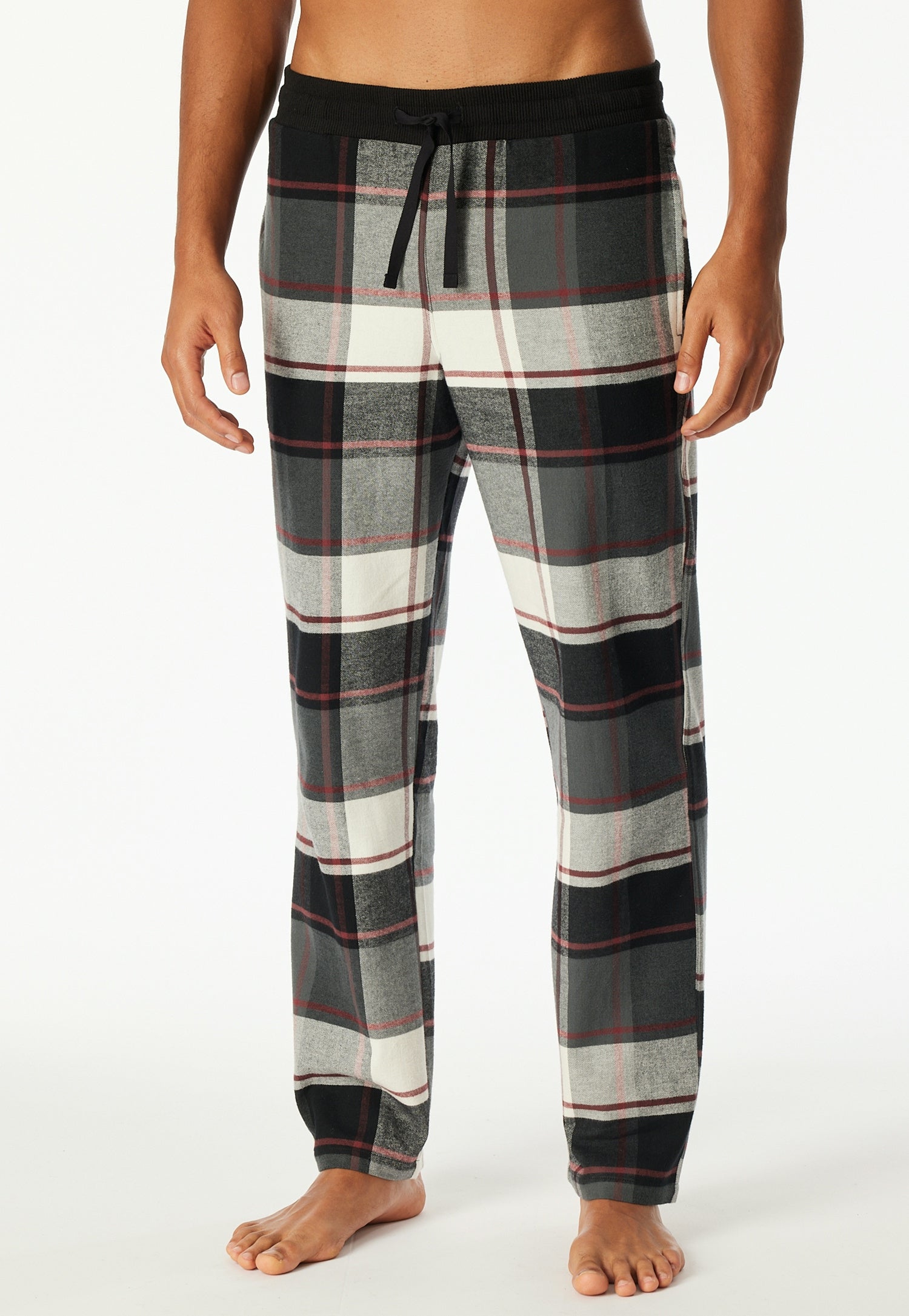 Pyjamahose kariert - 904-multicolor 1 - Grau