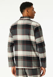 Nachthemd kariert aus Baumwolle - 904-multicolor 1 - Schwarz