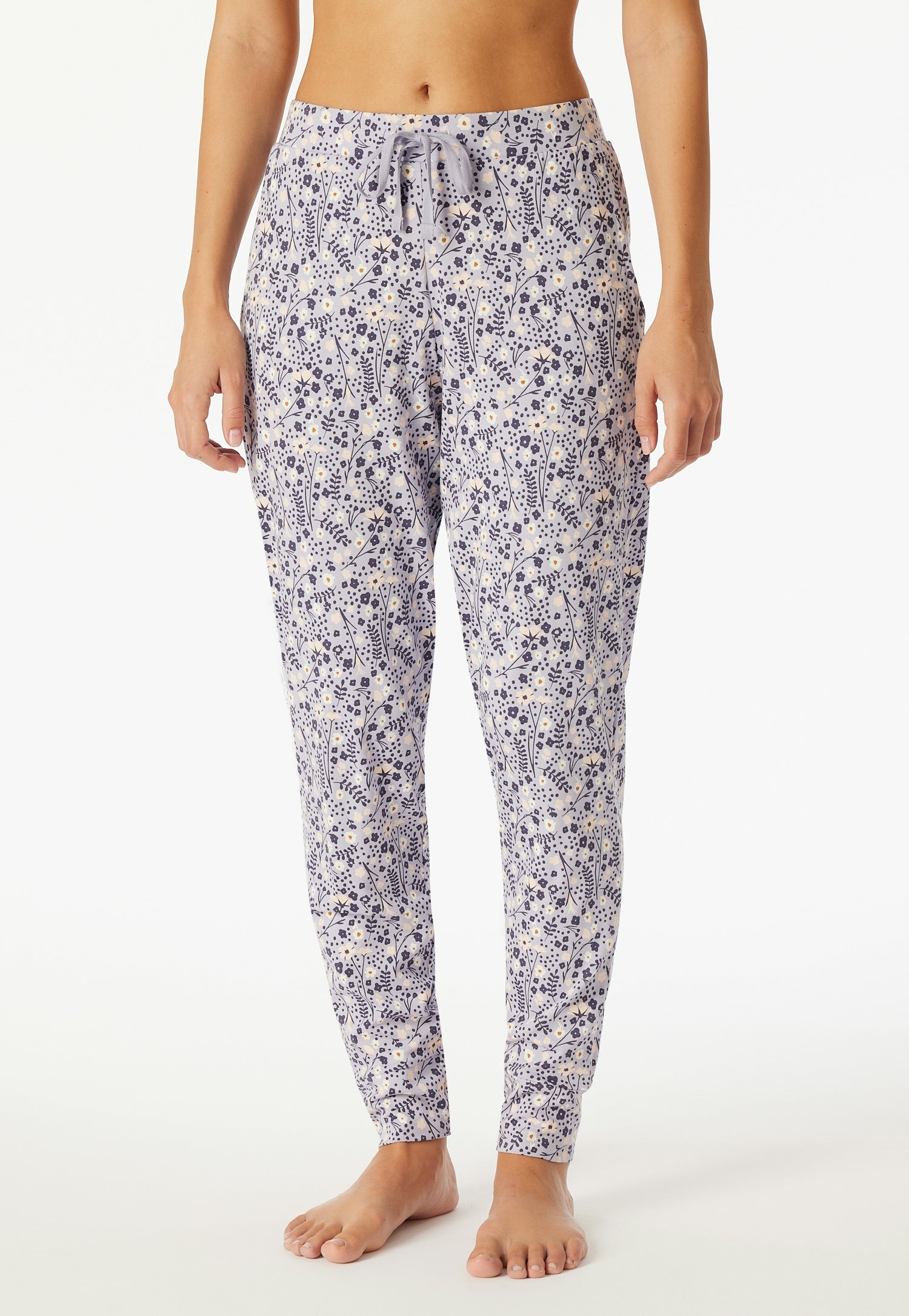 Schlafhose aus Baumwolle - 917-multicolor 6 - Violett