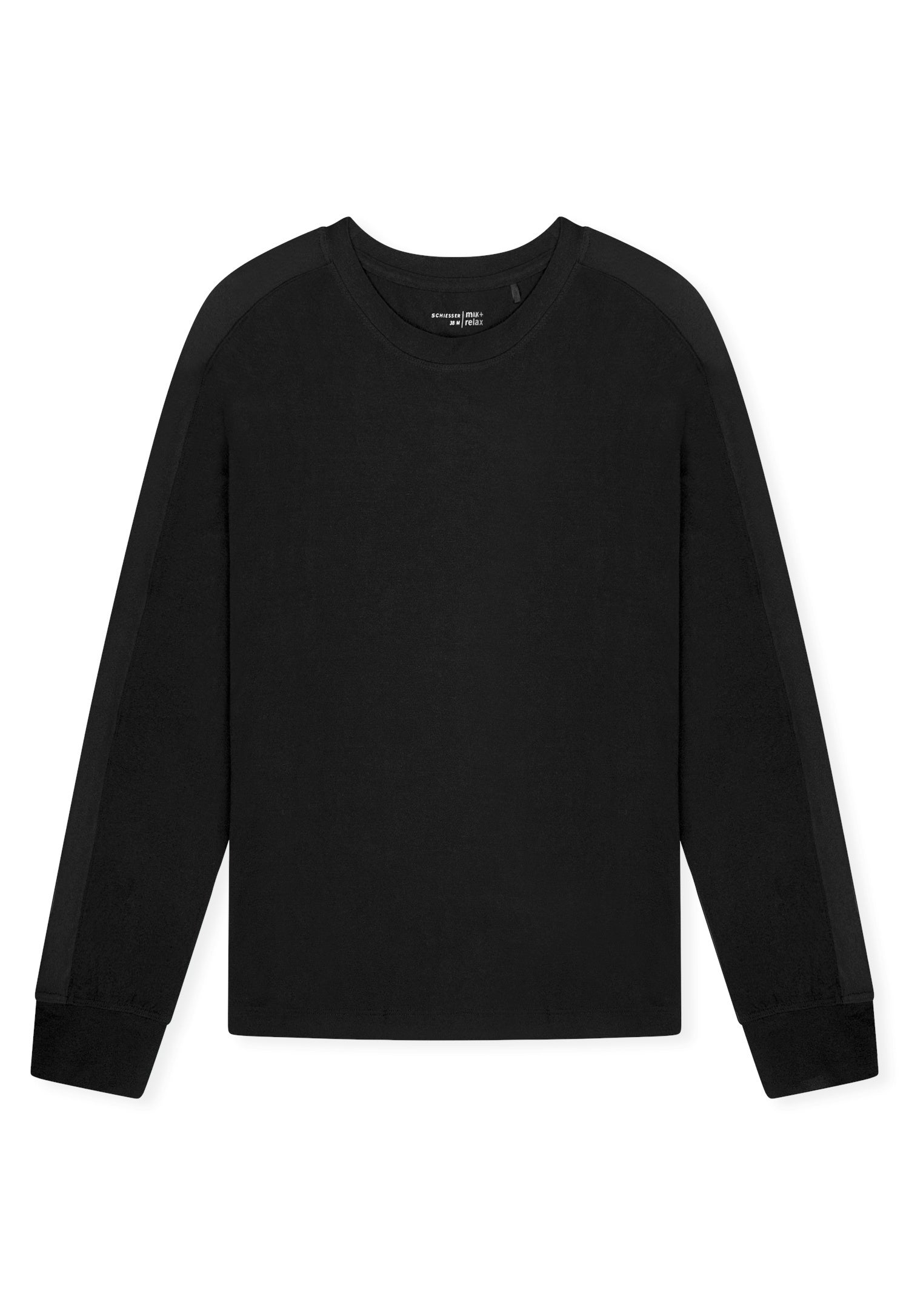 Langarmshirt aus Modal - 000-schwarz - Schwarz