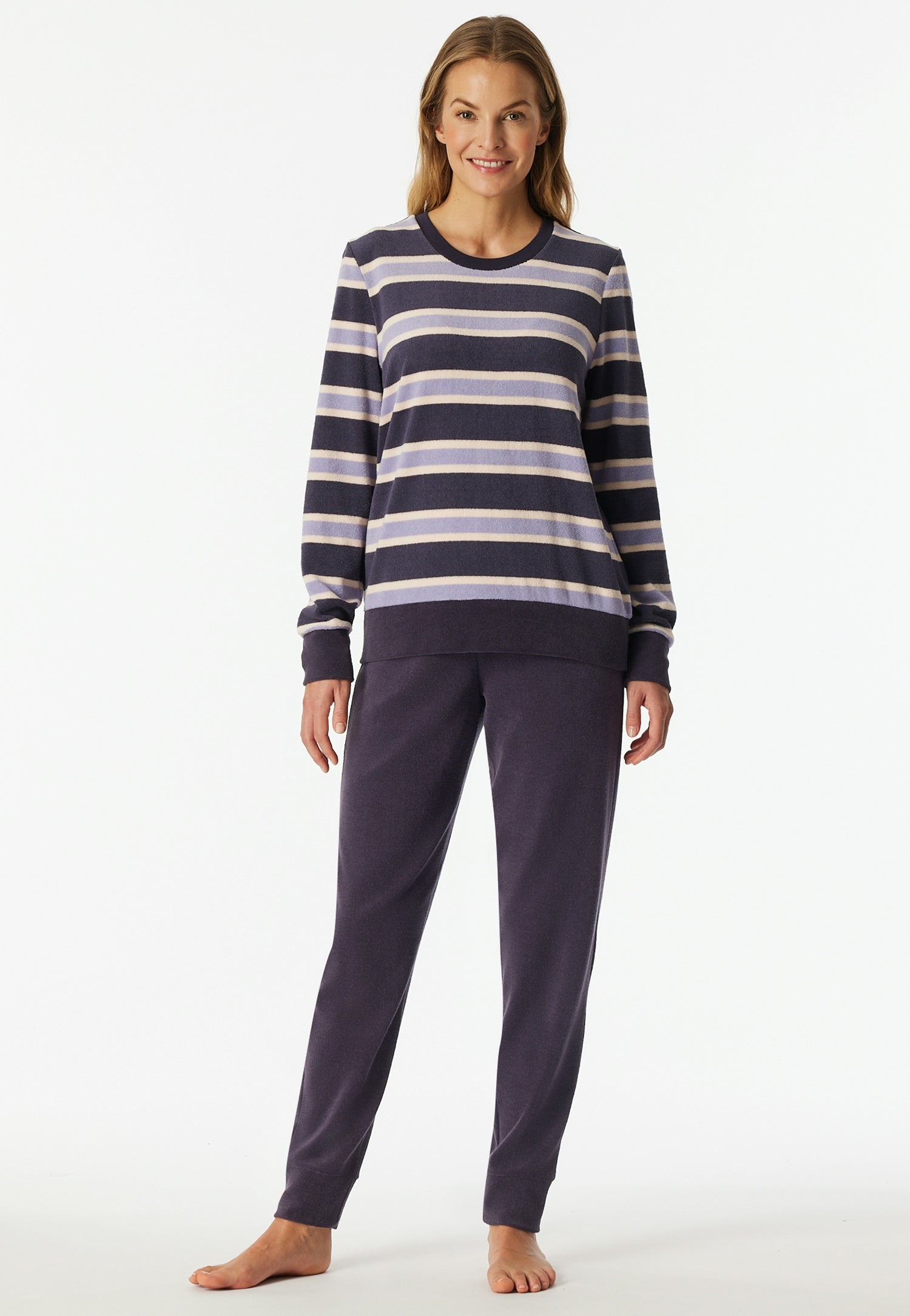 Schlafanzug in Frottee - 824-indigo - Violett
