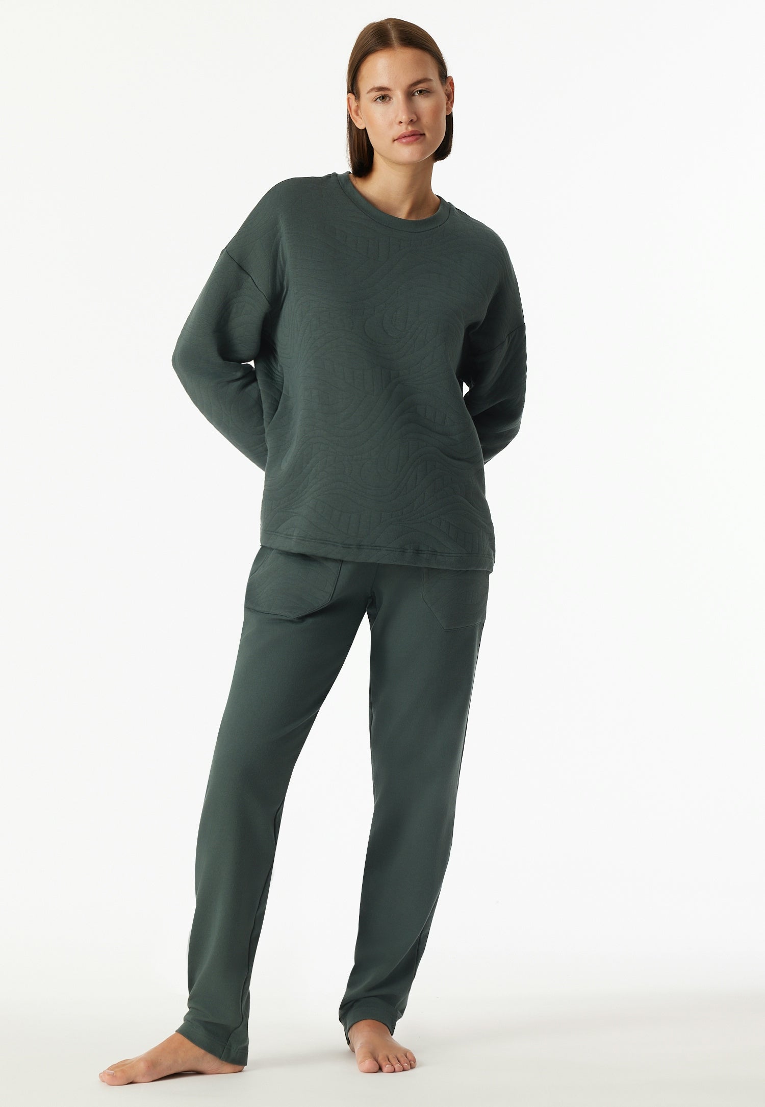 Sweatshirt - 702-dunkelgrün - Grün