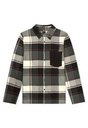 Nachthemd kariert aus Baumwolle - 904-multicolor 1 - Schwarz