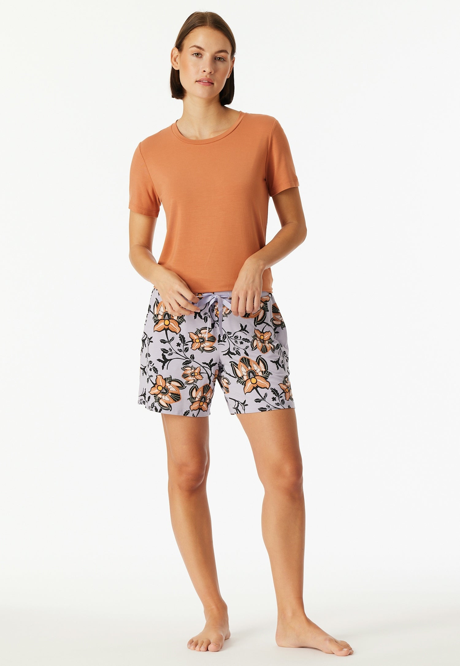 Schlafshorts aus Modal - 915-multicolor 4 - Violett