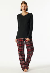 Langarmshirt aus Modal - 000-schwarz - Schwarz
