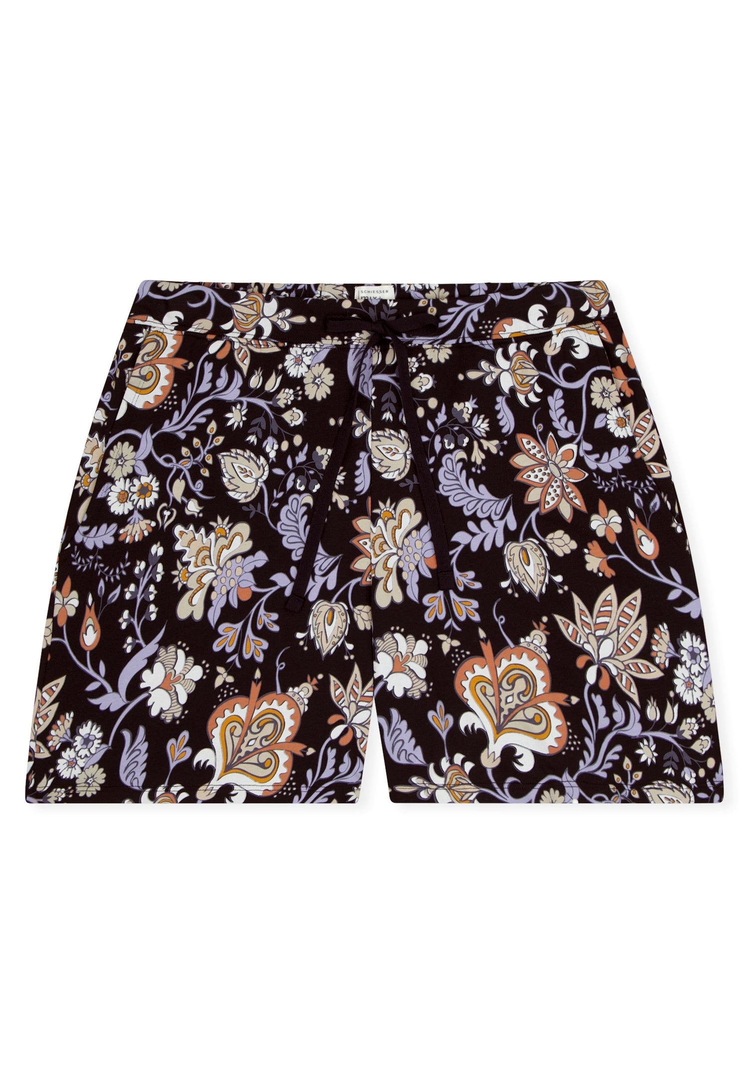 Schlafshorts aus Baumwolle - 000-schwarz - Schwarz