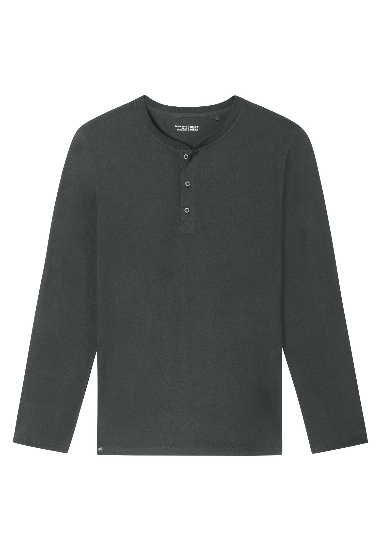 Langarmshirt aus Baumwolle - 702-dunkelgrün - Grün