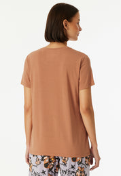 Schlafshirt aus Modal - 308-rost - Orange