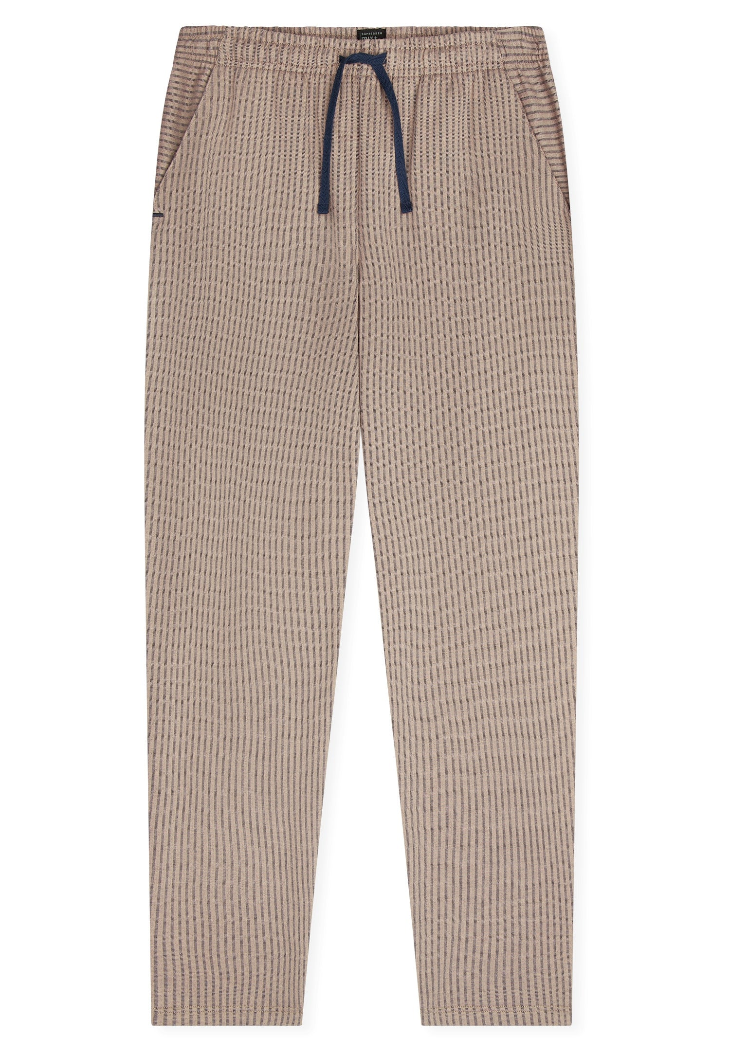 Lounge-Hose gestreift - 309-nougat - Braun
