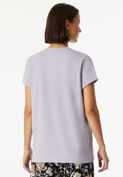 Schlaf-T-Shirt aus Baumwolle - 822-veilchen - Violett