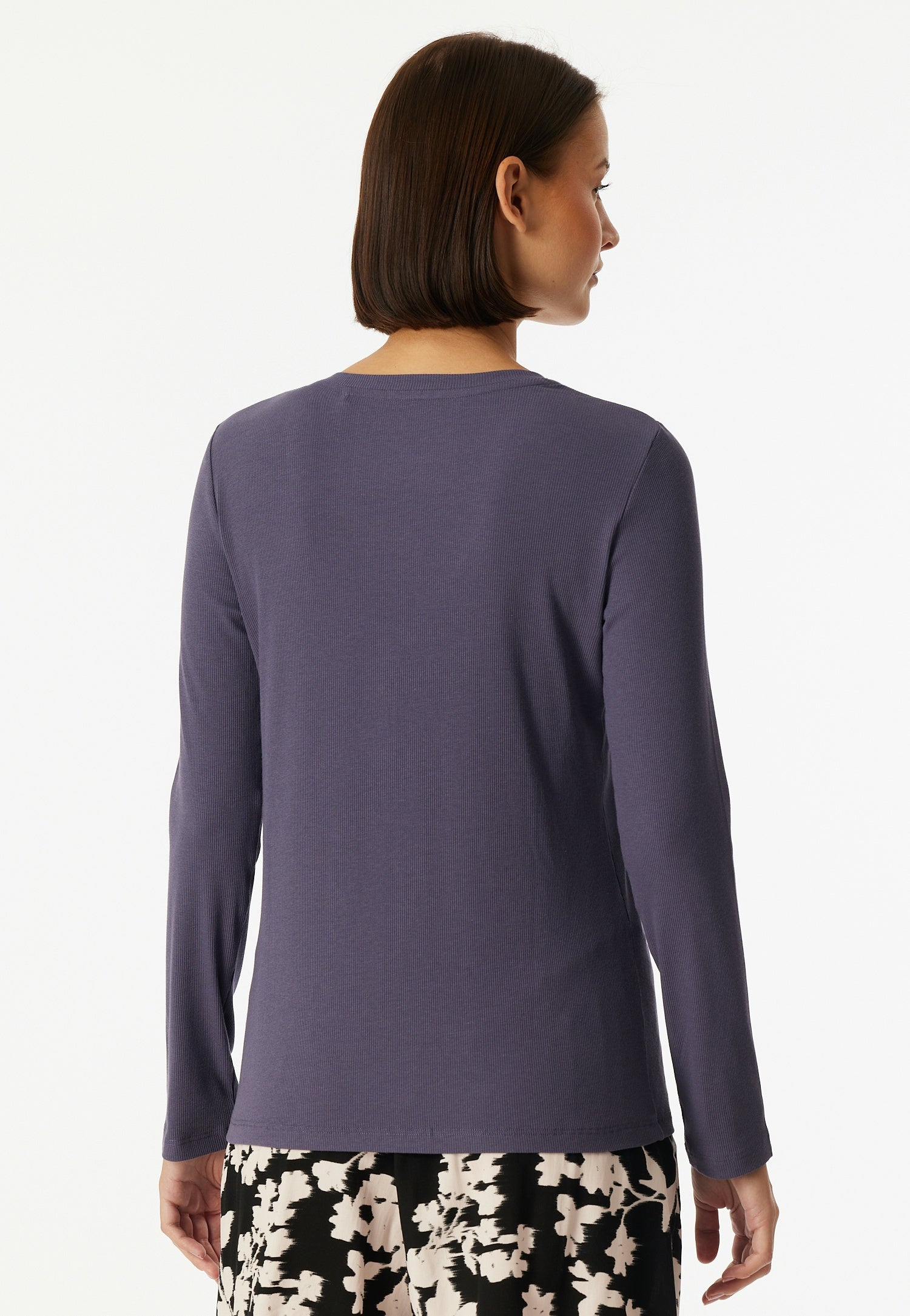Schlafshirt aus Baumwollmix - 824-indigo - Blau