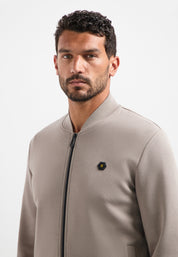 Sweatshirtjacke - 018-Clay - Beige