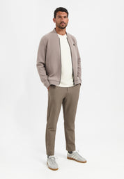 Sweatshirtjacke - 018-Clay - Beige
