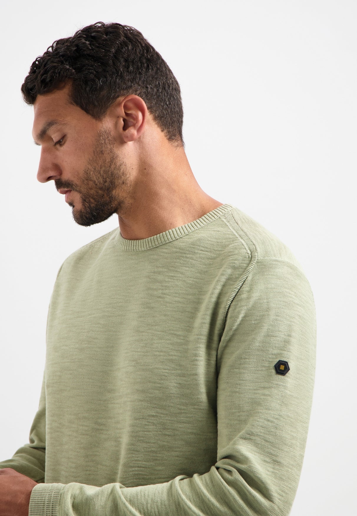 Pullover aus Baumwolle - 197-Light Moss - Grün