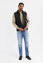 Steppweste mit Stehkragen - 020-Black - Schwarz