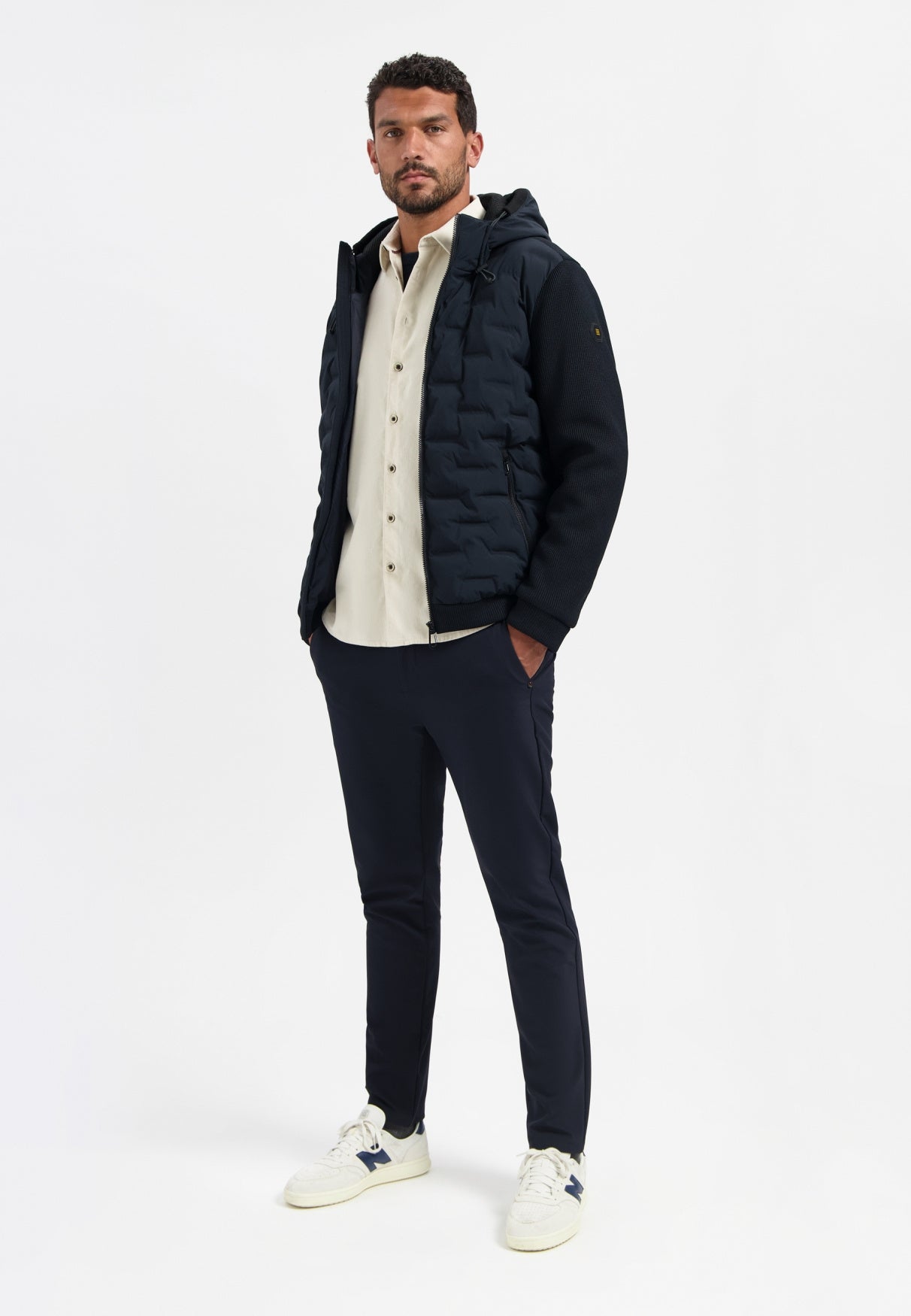 Hybridjacke gesteppt - 078-Night - Blau