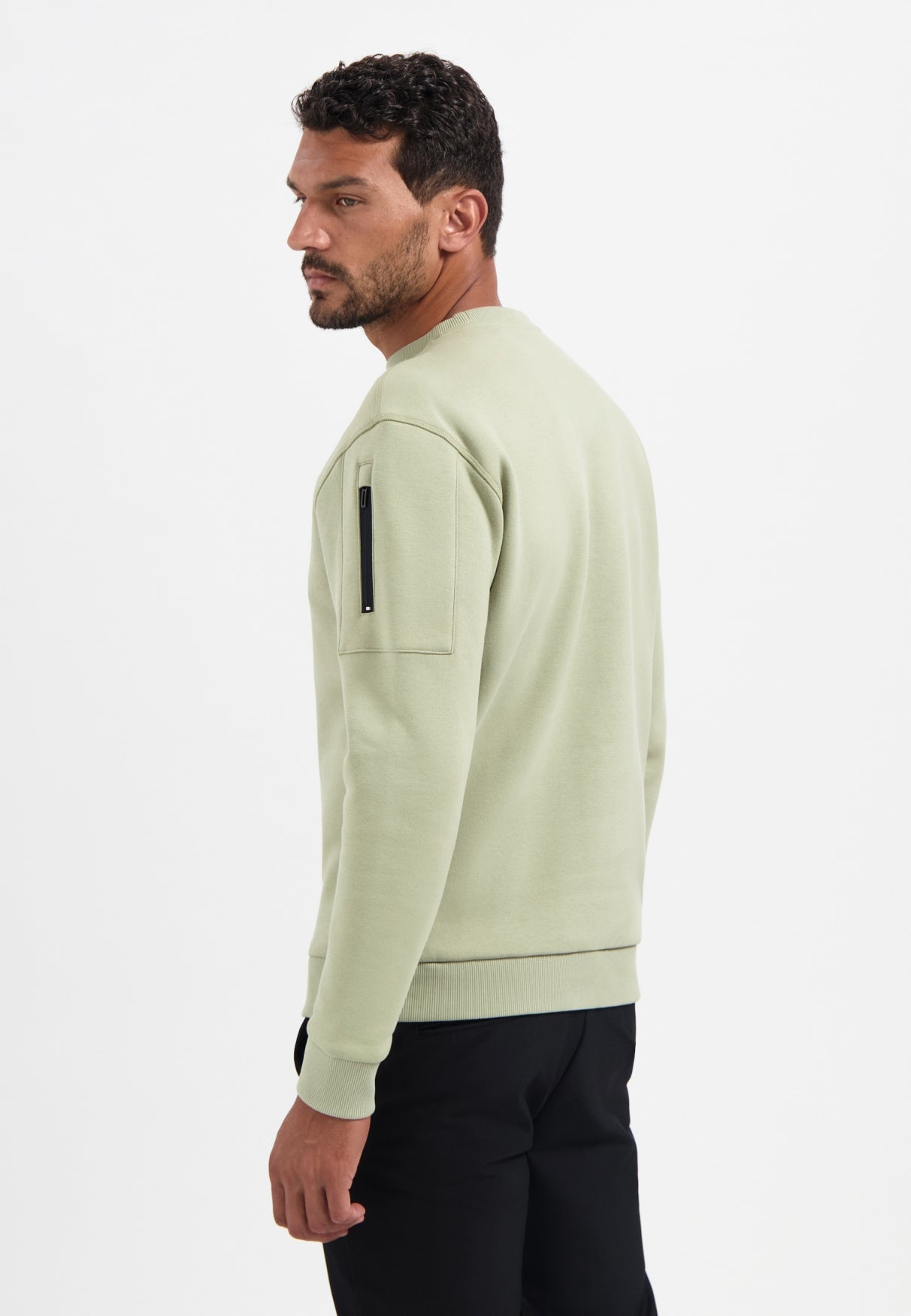 Sweatshirt - 197-Light Moss - Grün