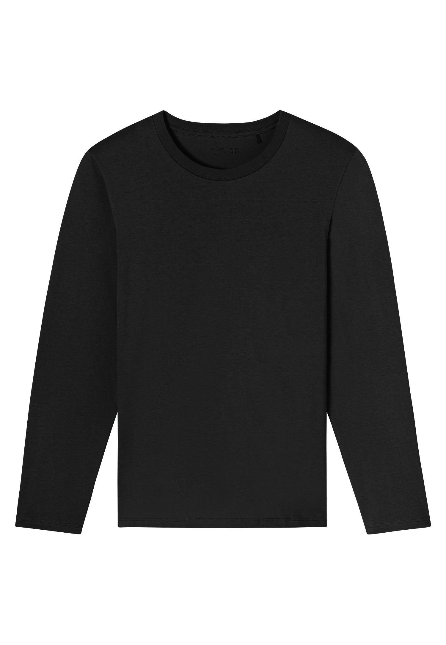 Langarmshirt aus Baumwolle - 000-schwarz - Schwarz