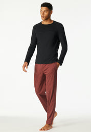 Langarmshirt aus Baumwolle - 000-schwarz - Schwarz