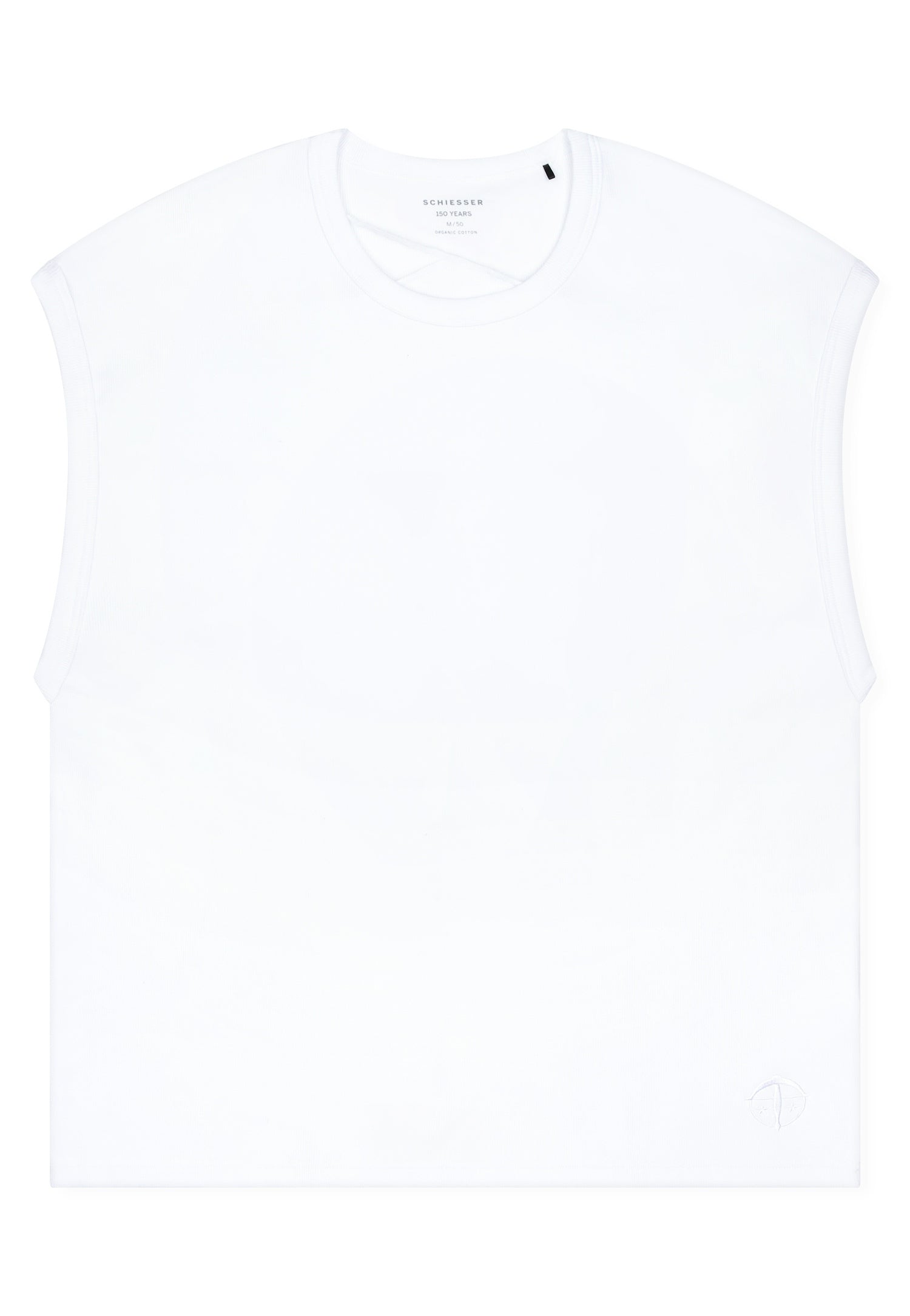 Tanktop aus Baumwolle - 100-weiss - Weiß