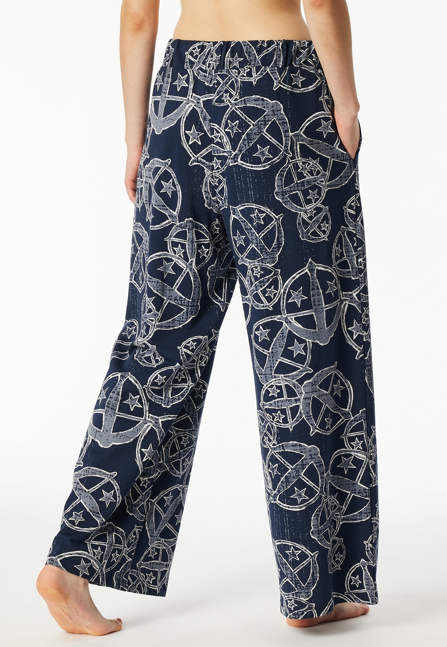 Schlupfhose aus Baumwolle - 913-multicolor 2 - Blau