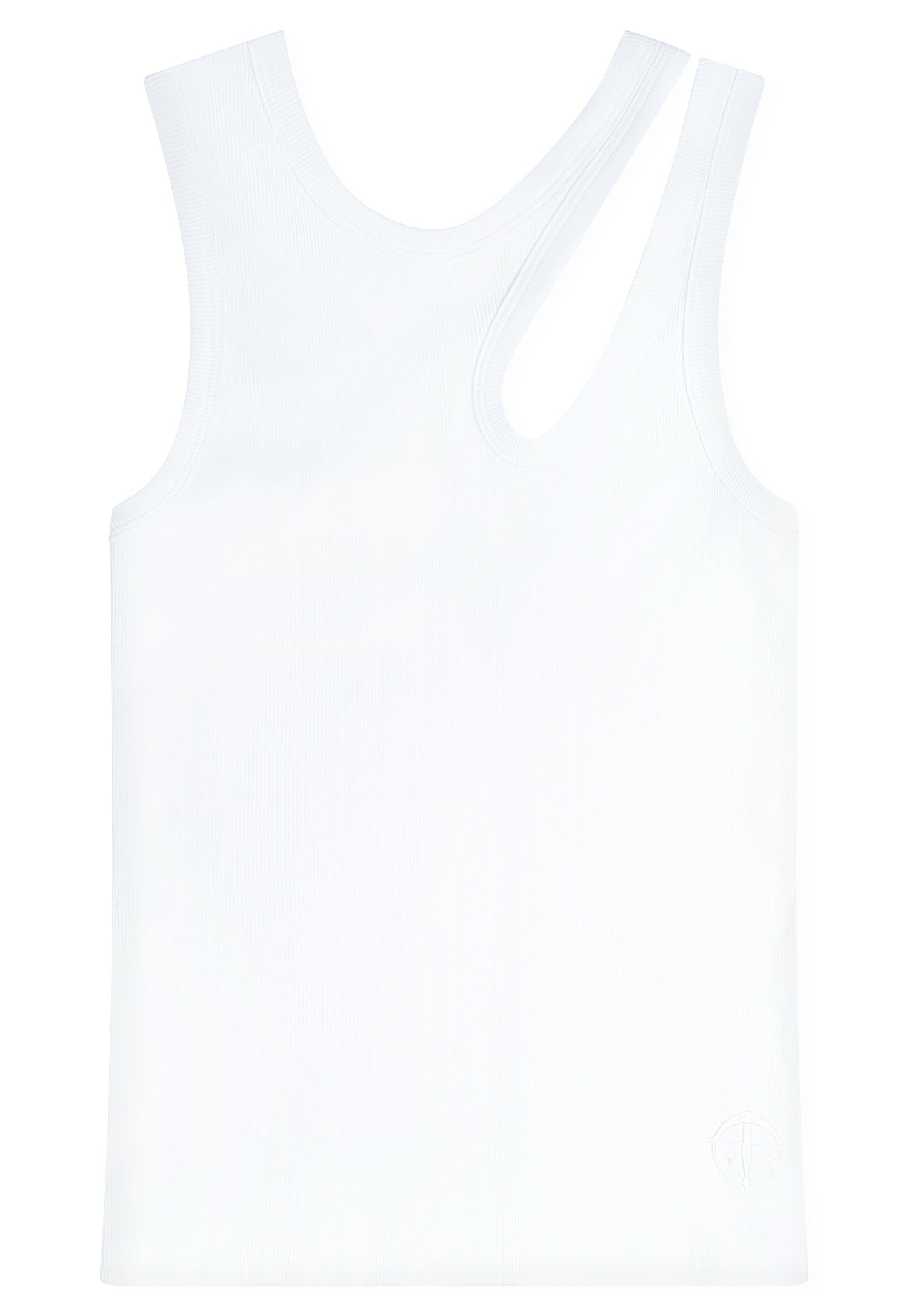Trägertop mit Cut-Out - 100-weiss - Weiß