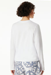Schlafshirt aus Baumwolle - 100-weiss - Weiß