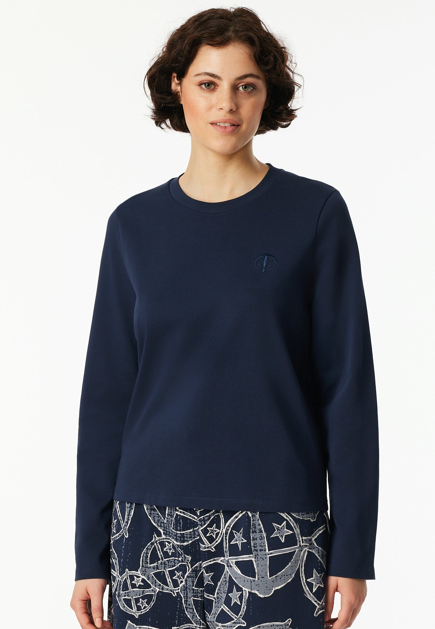 Schlafshirt aus Baumwolle - 801-admiral - Blau