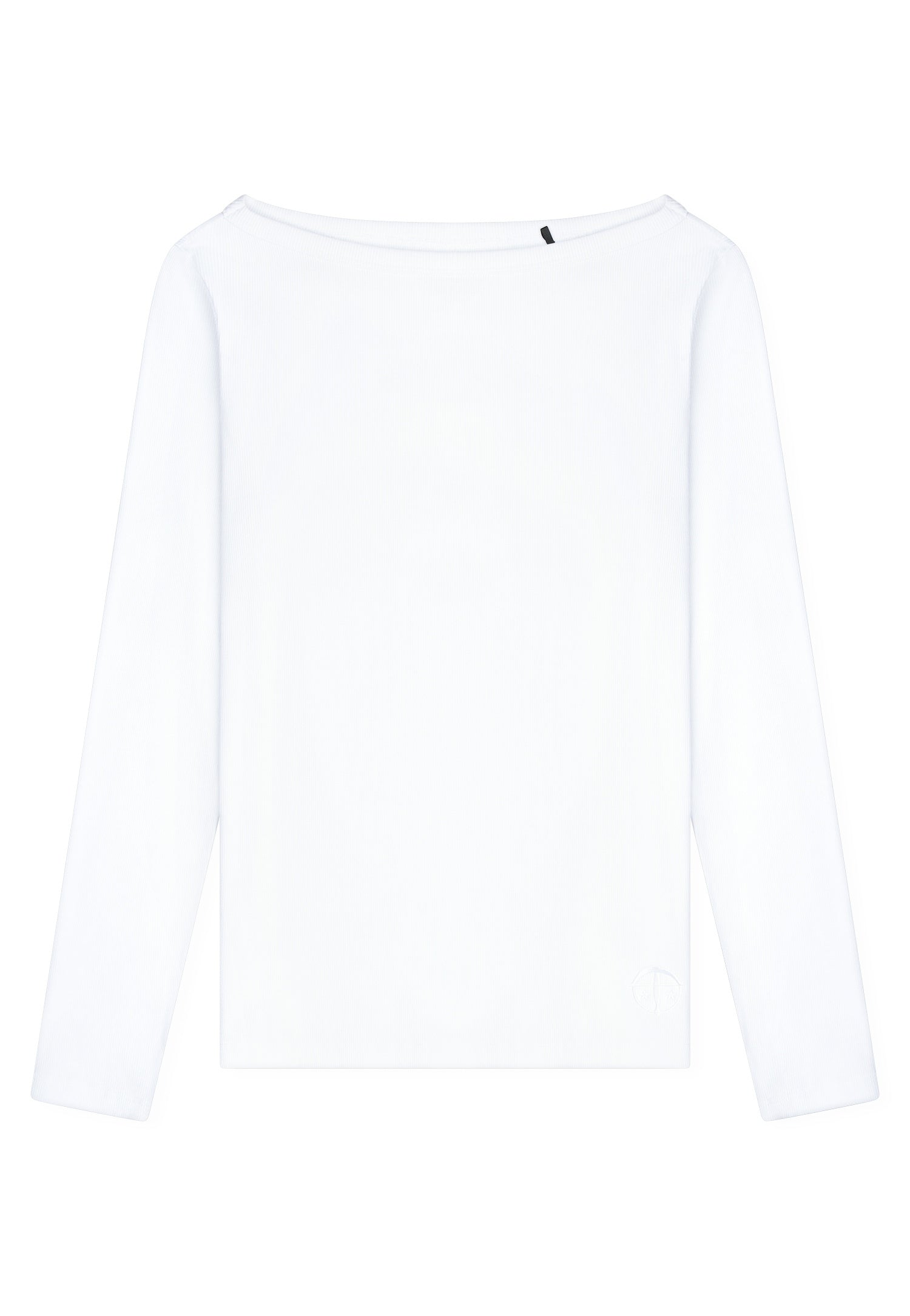 Langarmshirt - 100-weiss - Weiß