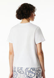 Schlafshirt aus Baumwolle - 100-weiss - Weiß